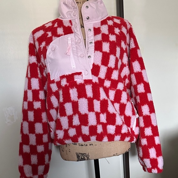 Free People Movement | Hit The Slopes Checkered Fleece Pullover - Picture 13 of 16